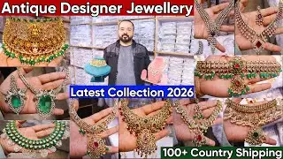 Latest Antique Premium South Indian Gold AD Jewellery Collection 2026 | South Bridal AD Jewellery