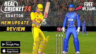 Real Cricket 24 New Update ! IPL Teams Free & Krafton On Creators ! Gameplay Review