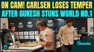 A FRUSTRATED Magnus Carlsen SLAMS Desk after BIG loss to INDIA&rsquo;S D Gukesh
