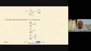 Open channel Flows   module 10 Criterion for critical state of flow