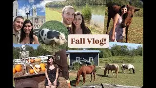 Fall Vlog! Visiting a farm, corn maze, and more! 🎃