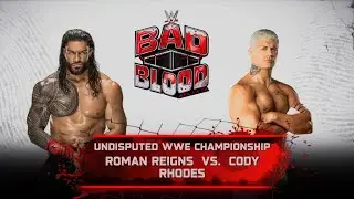 WWE 2K25 Roman Reigns VS Cody Rhodes and Bloodline Rules