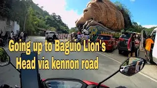 Baguio via kennon road going up to lion's head. Mio Gravis