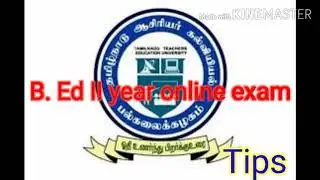 B. Ed exam 2020