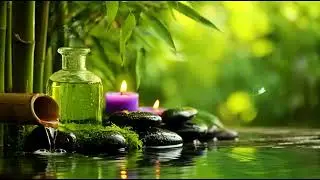 Relaxing Bamboo Fountain & Soft Piano Music 🌿 Sleep, Meditation, Spa, Focus (No Talking, )