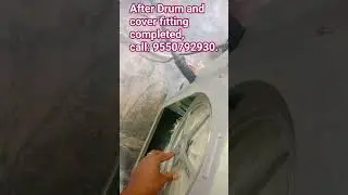 washing machine Drum and cover, motor fly wheel fitting completed #washingmachinerepair #bestrepair