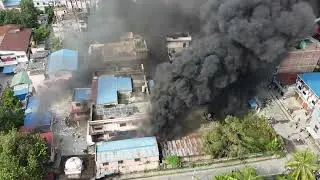 DRONE VIEW || PROTEST AGAINST CORRUPTION IN BIRATNAGAR ||