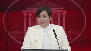 Konferencë për shtyp e ministres së Financave, Dimitrieska Koçoska (AL)