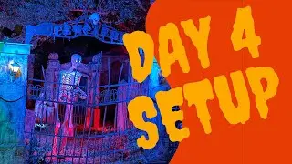 Подготовка к Хэллоуину, день 4 | Заполнение кладбища надгробиями 🪦🎃