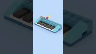 LEGO Mini Electric Keyboard 🎹✨ Play Music with Bricks! 🧱🎶  #legoshorts #legomoc #legoanimation