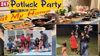 Potluck Party | Friends | Fun | Food | @JiaSasyaSiri 2years 7months part 1e Activities