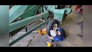 Justin purchases his first piece of equipment Oliver number 5