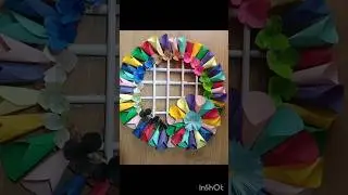 Craft wall decoration #papercraft #song #decoration #youtubeshorts #wallhanging #craft #wallpaper