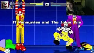 Clown Characters (The Joker, Pennywise, And Ronald McDonald) VS Wolverine In An Epic Battle In MUGEN