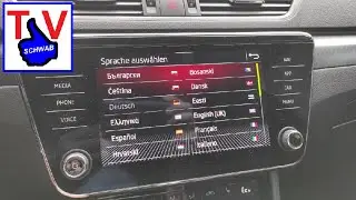 Skoda Sprache umstellen ändern Columbus Navi Radio Anleitung / Superb change language tutorial