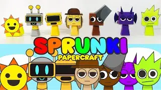 DIY PAPERCRAFT - Making Sprunki Papercraft with Sprunki Music Remix