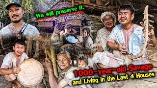The 1,000-year-old savages fled to the outside world, leaving only four houses still holding on.🥺🏞️