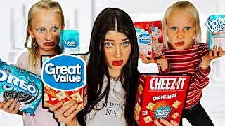 Branded VS Unbranded FOOD CHALLENGE *With My SiBLiNGS!!*