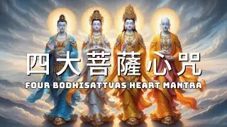 四大菩薩心咒 一小時 獲得加持與護佑, 消除業障, 消災解厄, 增福增慧 Four Bodhisattvas Heart Mantra Relaxing Music