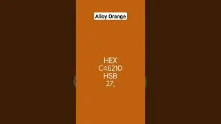 HTML Color Code Alloy Orange | HEX Codes