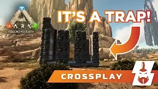 BUILDING A DINO TRAP! + Unfortunate Technical Issues :(  | ARK Crossplay: Scorched Earth [E6]