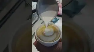basic art practice #subscribe #coffeeart ,#viral #latteart #barista