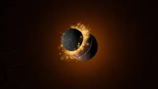 Mars and Mercury collision - Universe Sandbox 2