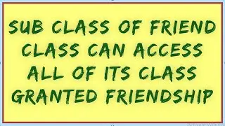 Sub class of friends class in SAP ABAP OOPS | Subclass of friend Class | ABAP OOPS friends class.