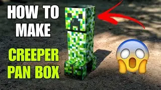 || HOW TO MAKE CREEPER PAN BOX 😱 || cardboard art ||