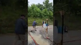 Open emitter red dot shooting in the rain.