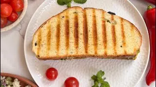 Loaded Paneer Sandwich #breakfast #sandwich #youtubeshort