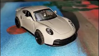 Porsche die cast metal body car 