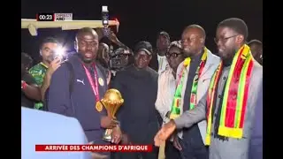 🔴[ DIRECT : AIBD - suivez l'accueil triomphal des lions
