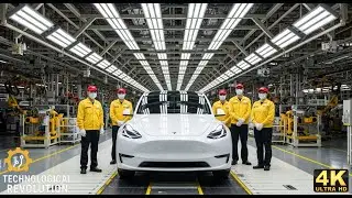 Inside the State-of-the-Art Tesla Electric Car Factory (The Whole Process Inside Tesla)
