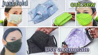 3 DIY RE-USABLE FACE MASK TO PROTECT FROM SICK //3 Difficulty Levels// Cause You Asked Me To Do
