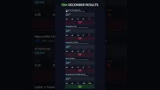 ⚽Wagersmith.com - 13th December Results #bets #ai #football #fotballgame #sports #roi #predictions