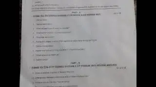 Biology question paper 2018