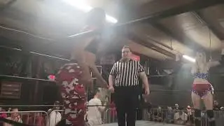 Lynn Z vs Clara Carter AIWF woman's championship match at APW the Asylum 5/3/24