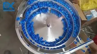 High speed vibratory bowl feeder for capping machine, vibrating caps feeding machine, vibrator bowl
