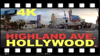 Highland Ave, Hollywood 4K: Driving in L.A. Pt.24