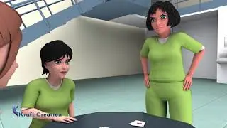 Lady Prisoners fighting in Jail 3D Animation By KCGI