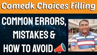 Comedk choice filling 2025|Comedk counselling 2025|Comedk 2025|Comedk Option Entry|Comedk cutoff