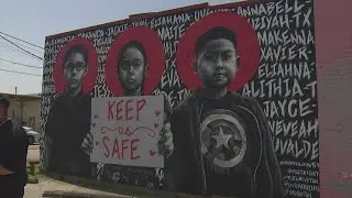 Houston artist reveals mural dedicated to Uvalde school shooting victims
