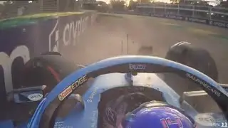 Formula 1 grand prix australia 2022 fernando alonso crash qualification