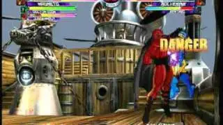 MvC2 Online (360): Brett (Jug/Mag/Doom) vs Critical State (Wolv/Bon/Sent) 1 .:10.8.10:.