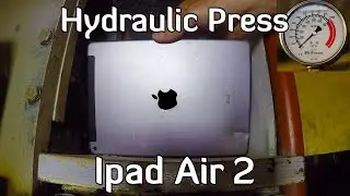 Crushing Ipad Air 2 with Hydraulic Press | Folding 5 times
