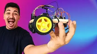 Fui desafiado a construir um rob&ocirc; usando poucos materiais!