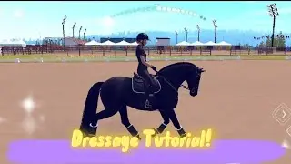 NEW DRESSAGE TUTORIAL!!! *equestrian the game*
