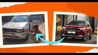 KIA CAR Repair for 40 Years out on the grass !