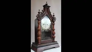 junghans cathedralstyle table clock mercury pendulum